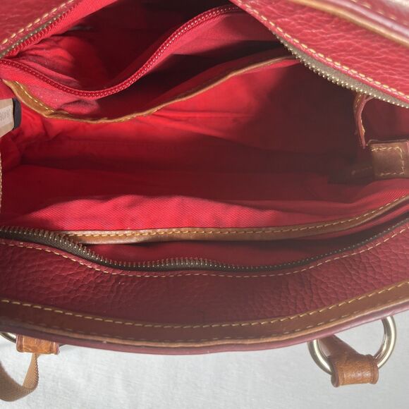 Dooney & Bourke Vintage AWL Satchel Leather Bag w/ Matching Coin Purse – Chestnu - Picture 11 of 16